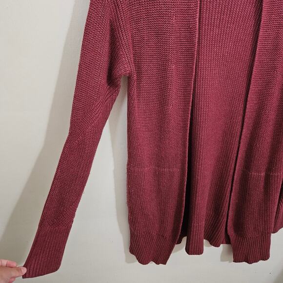 Lululemon Cashlu Sweater Wrap Heathered Mulled Cardigan Wine M/L - Picture 7 of 16
